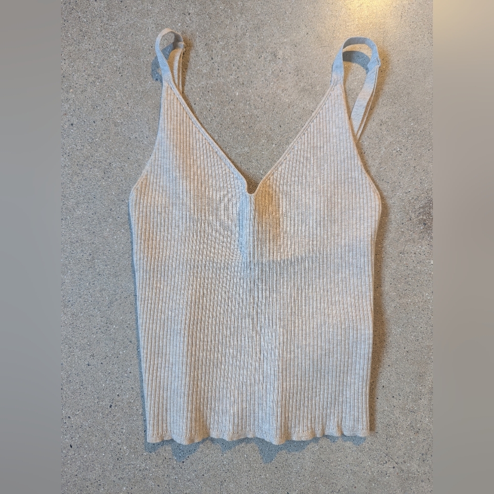 Wilfred Cream Ribbed Camisole Top
